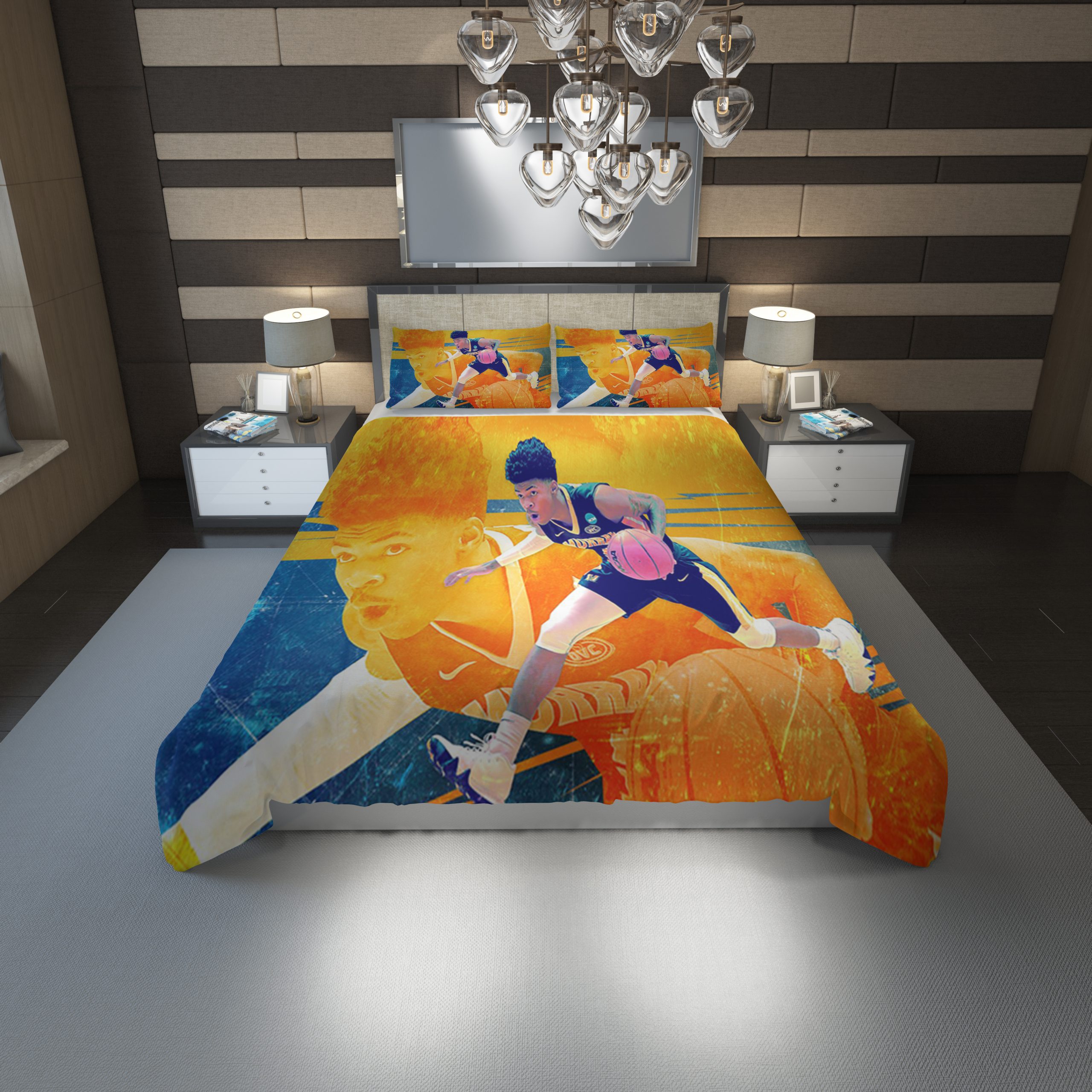 Ja Morant 47 Duvet Cover and Pillowcase Set Bedding Set Ja Morant 47 Duvet Cover and Pillowcase Set Bedding Set