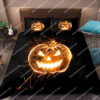Jack O Lantern Pumpkin In The Halloween Night Full Printing Bedding Set