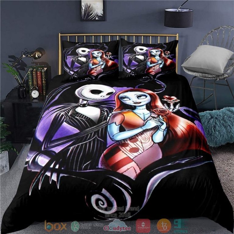 Jack-Skellington-And-Sally-Nightmare-Before-Christmas-Bedding-Set-1