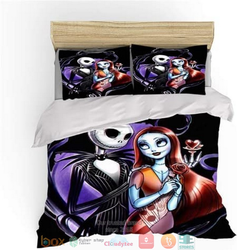 Jack-Skellington-And-Sally-Nightmare-Before-Christmas-Bedding-Set-2