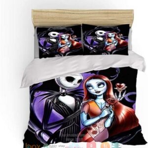 Jack Skellington And Sally Nightmare Before Christmas Bedding Set