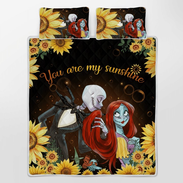 Jack Skellington You Are My Sunshine Quilt Bedding Set Jack Skellington You Are My Sunshine Quilt Bedding Set