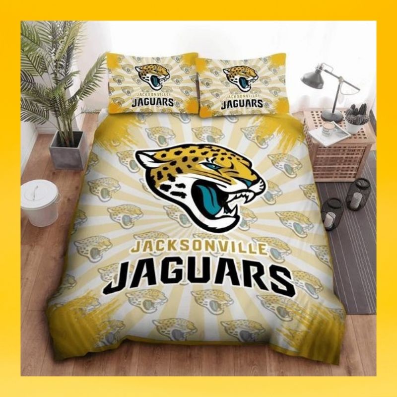 Jacksonville Jaguars Quilt Bedding Set Jacksonville Jaguars Quilt Bedding Set