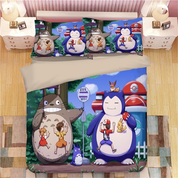 Japan Totoro 232 Duvet Cover and Pillowcase Set Bedding Set Japan Totoro 232 Duvet Cover and Pillowcase Set Bedding Set
