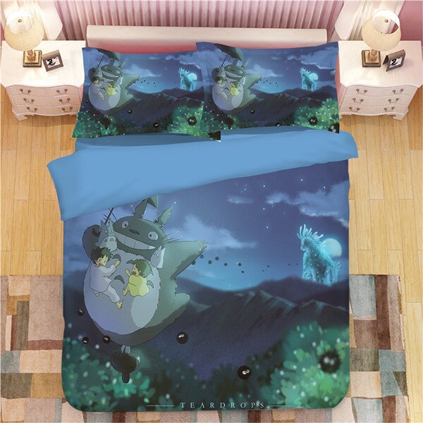Japan Totoro 237 Duvet Cover and Pillowcase Set Bedding Set Japan Totoro 237 Duvet Cover and Pillowcase Set Bedding Set