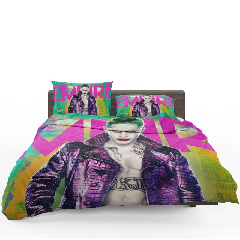 Jared Leto as The Joker in Suicide Squad Movie Bedding Set Jared Leto as The Joker in Suicide Squad Movie Bedding Set