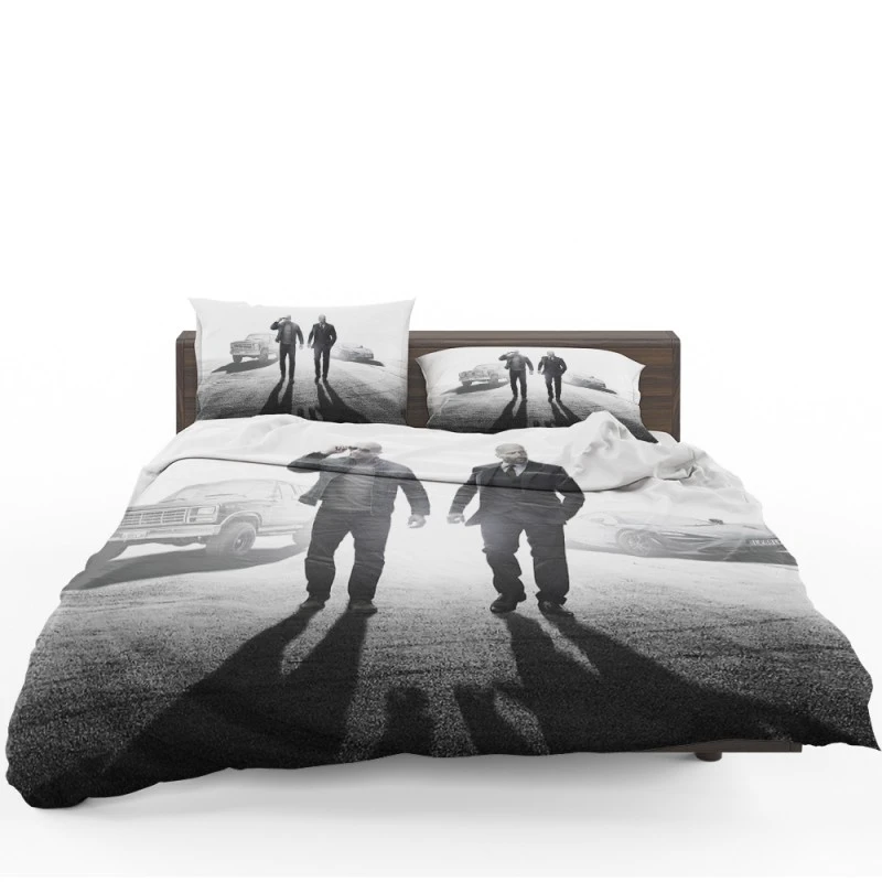Jason Statham Dwayne Johnson in Fast & Furious Movie Bedding Set Jason Statham Dwayne Johnson in Fast & Furious Movie Bedding Set