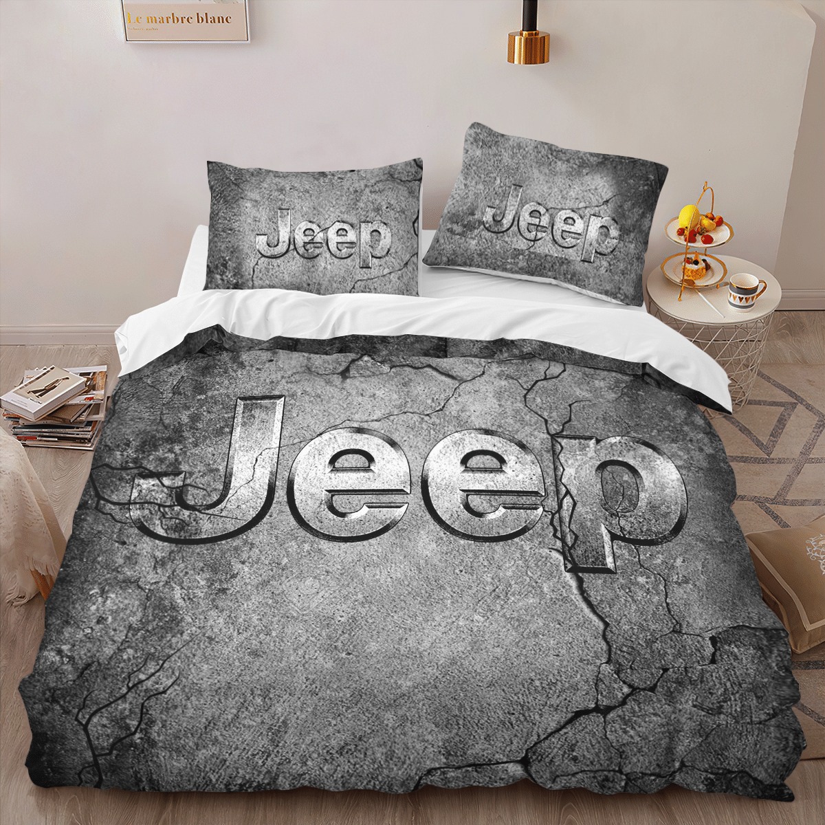 Jeep Cracked Art Bedding Set Jeep Cracked Art Bedding Set