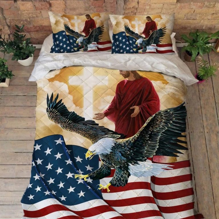 Jesus-American-Eagle-Quilt-Bedding-Set-1