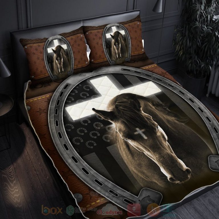 Jesus-And-Black-Horse-Bedding-Set-1