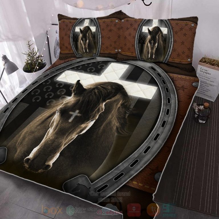Jesus-And-Black-Horse-Bedding-Set-2