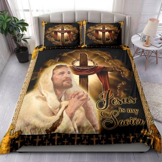 Jesus Is My Savior Bedding Set Jesus Is My Savior Bedding Set