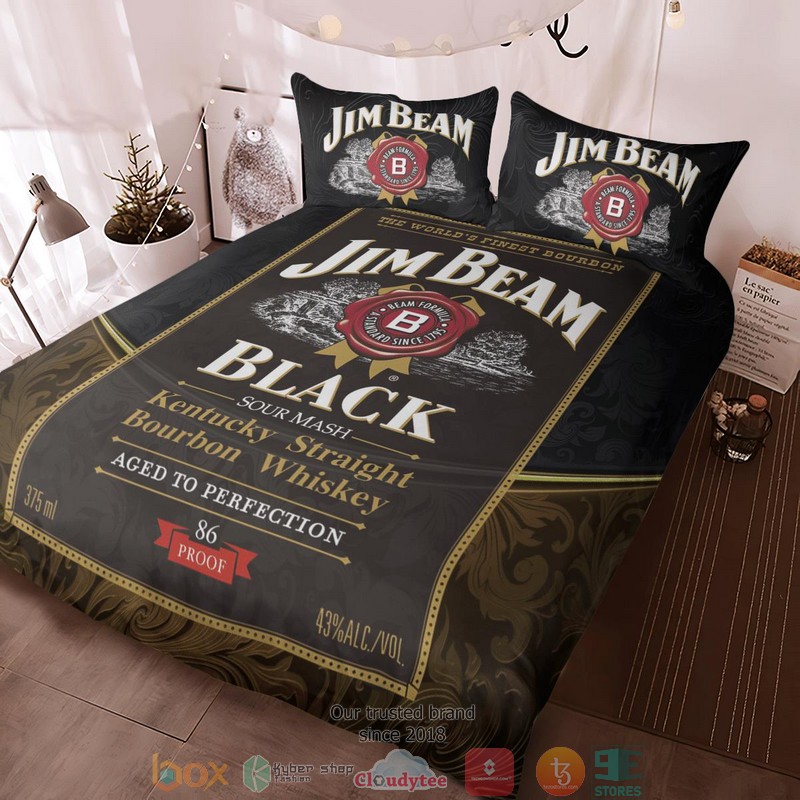 Jim Beam Black Drinking Bedding Set Jim Beam Black Drinking Bedding Set