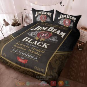 Jim Beam Black Kentucky Straight Bourbon Whiskey Bedding Set
