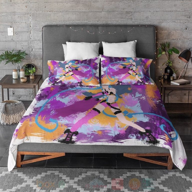 Jinx-League-Of-Legends-Powder-Abstract-Brushed-Arcane-Gamming-Bedding-Set-2