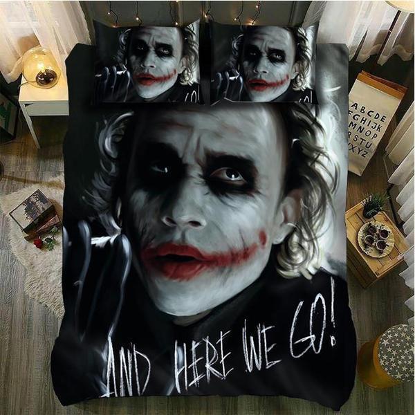 Joker And Here We Go Duvet Cover and Pillowcase Set Bedding Set Joker And Here We Go Duvet Cover and Pillowcase Set Bedding Set