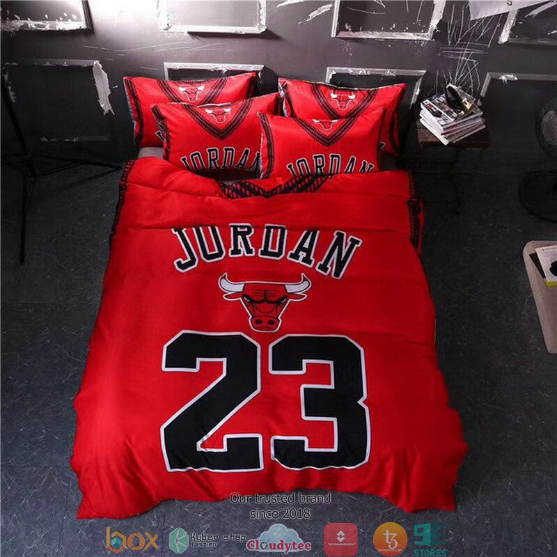 Jordan 23 Orange Duvet Cover Bedding Set Jordan 23 Orange Duvet Cover Bedding Set