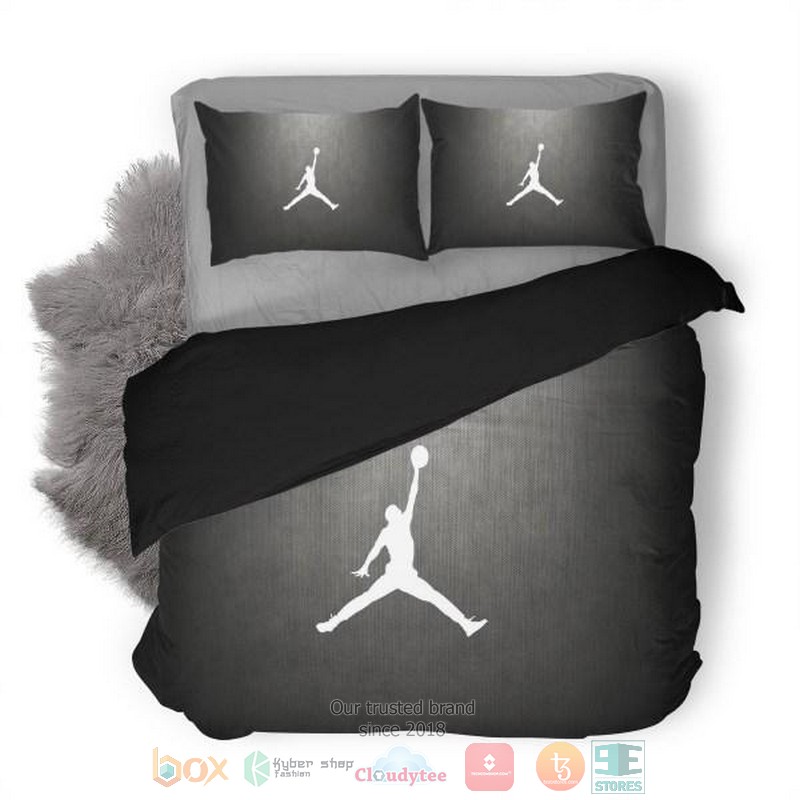 Jordan Jumpman Grey Bedding Set Jordan Jumpman Grey Bedding Set