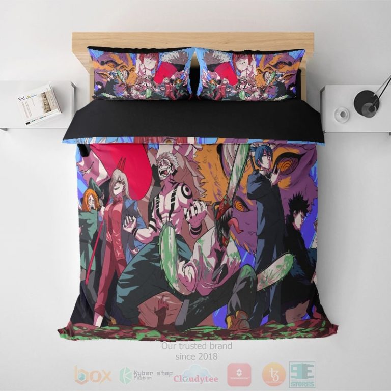 Jujutsu-Kaisen-Chainsaw-Man-Devils-Crossover-Bedding-Set-1