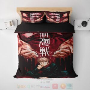 Jujutsu Kaisen Cover Embossed Anime Bedding Set