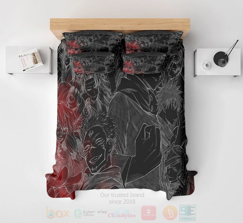 Jujutsu-Kaisen-Dark-Premium-Sketch-Brushed-Cast-Bedding-Set-2