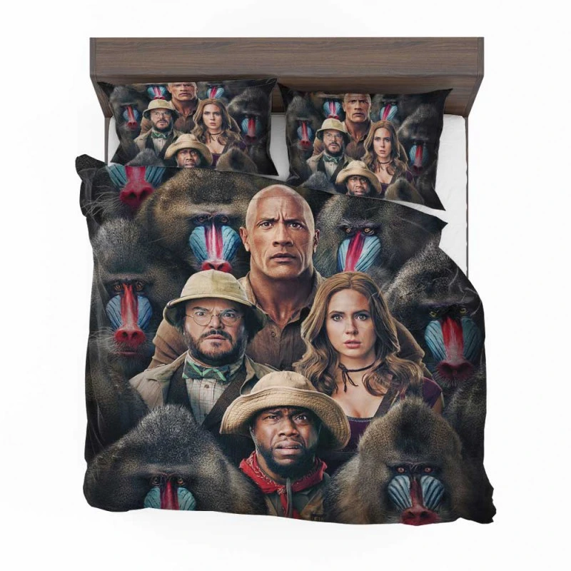 Jumanji-The-Next-Level-Movie-Cast-Poster-Bedding-Set-1
