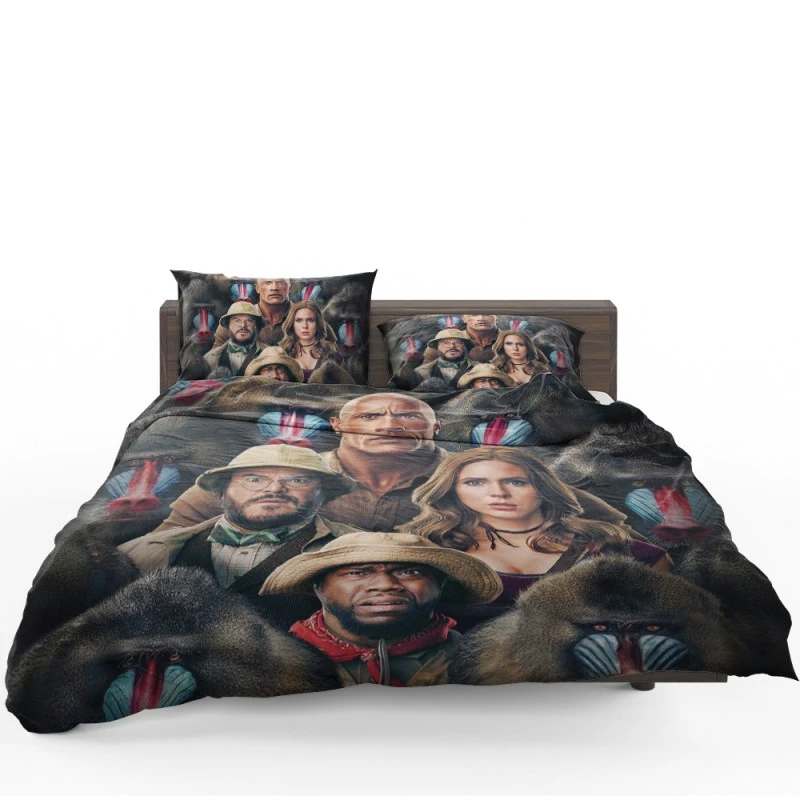 Jumanji The Next Level Movie Cast Poster Bedding Set Jumanji The Next Level Movie Cast Poster Bedding Set