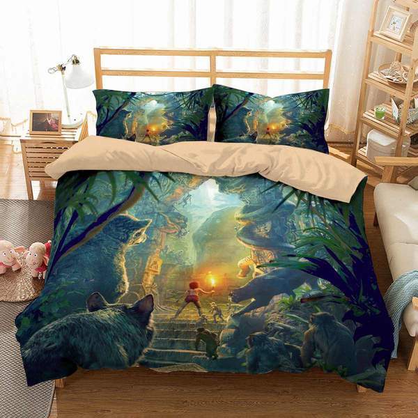 Jungle Book Duvet Cover and Pillowcase Set Bedding Set 448 Jungle Book Duvet Cover and Pillowcase Set Bedding Set 448