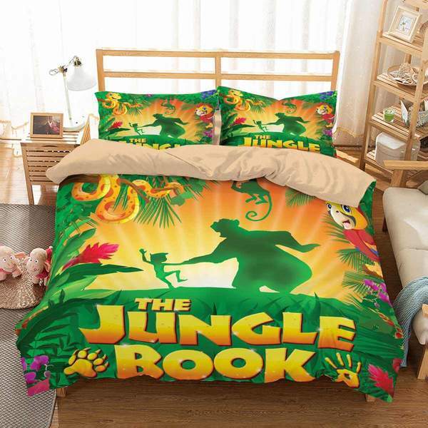Jungle Book Duvet Cover and Pillowcase Set Bedding Set 585 Jungle Book Duvet Cover and Pillowcase Set Bedding Set 585