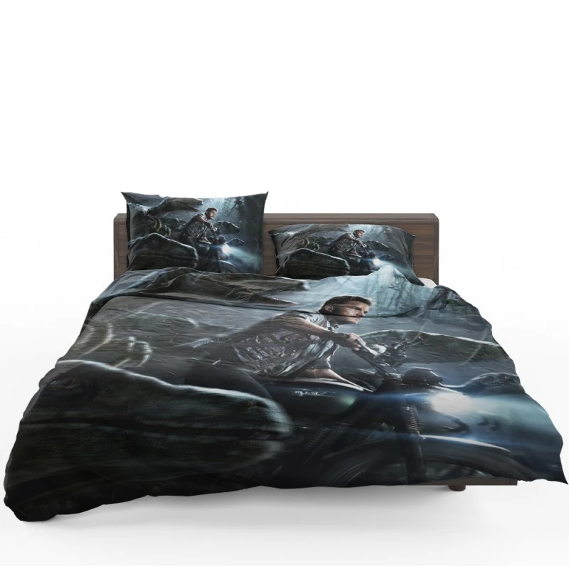 Jurassic World Movie Chris Pratt Sci-fi Bedding Set Jurassic World Movie Chris Pratt Sci-fi Bedding Set