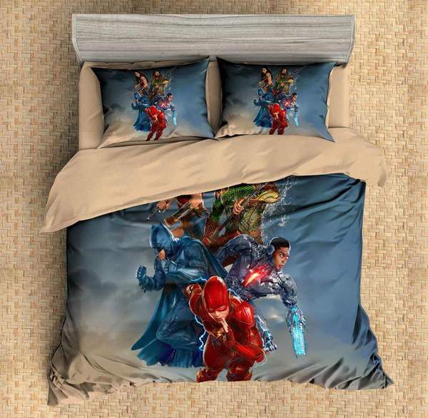 Justice League 4 Duvet Cover and Pillowcase Set Bedding Set Justice League 4 Duvet Cover and Pillowcase Set Bedding Set