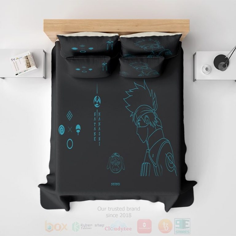 Kakashi-Sketch-Brushed-Comforter-Bedding-Set-2