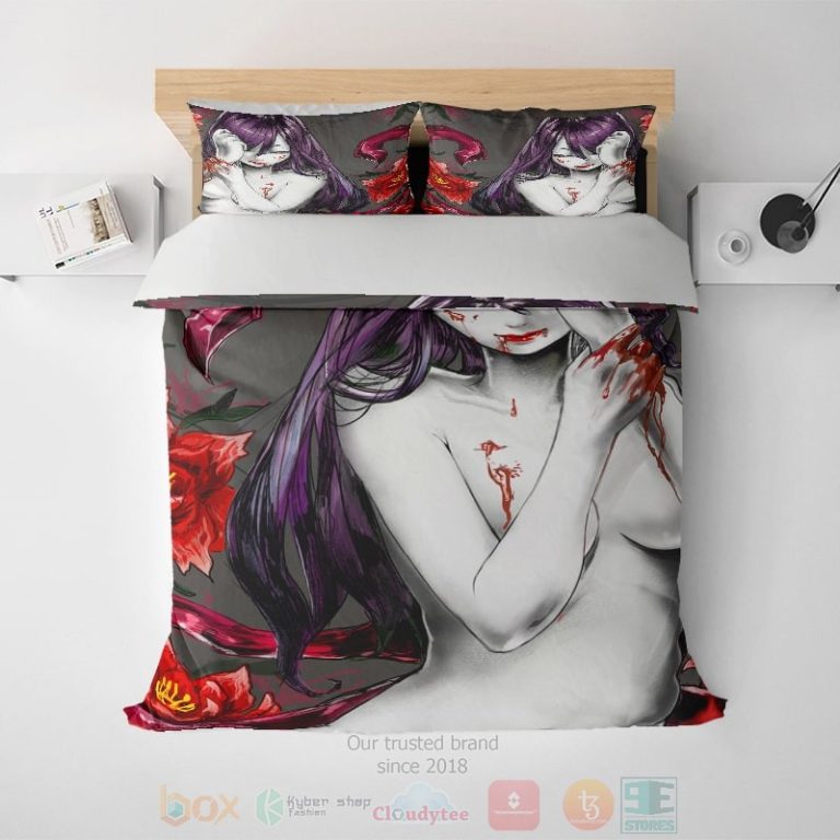 Kamishiro-Rize-Exotic-Floral-Dream-Space-Soft-Blend-Tokyo-Ghoul-Bedding-Set-1