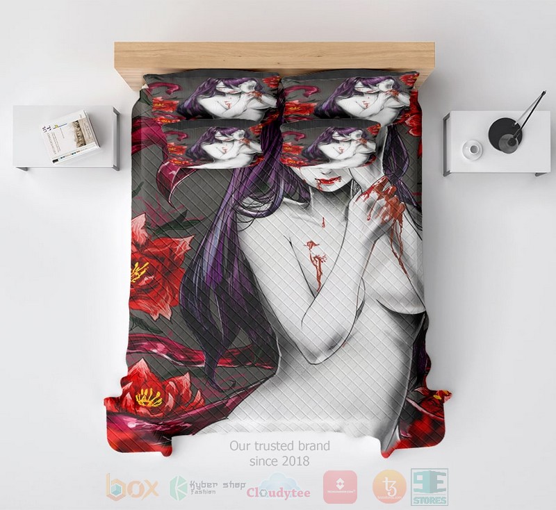 Kamishiro Rize Exotic Floral Dream Space Soft Blend Tokyo Ghoul Bedding Set Kamishiro Rize Exotic Floral Dream Space Soft Blend Tokyo Ghoul Bedding Set