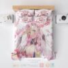 Kanroji Mitsuri Floral Pink Demon Slayer Bedding Set