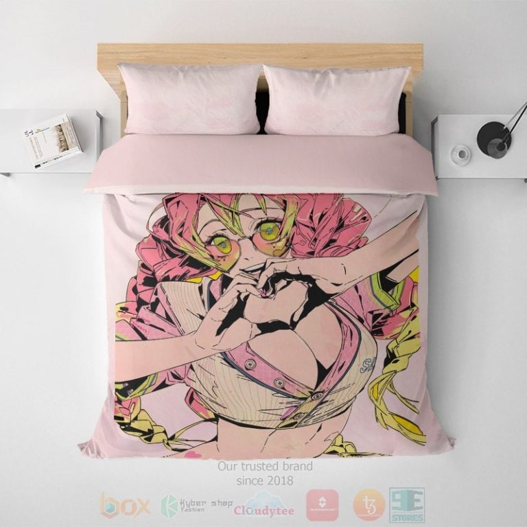 Kanroji-Mitsuri-Glowing-Love-Double-Demon-Slayer-Bedding-Set-1
