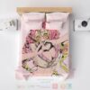 Kanroji Mitsuri Glowing Love Double Demon Slayer Bedding Set