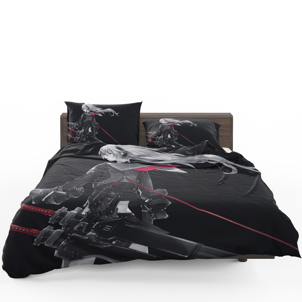 Katana Anime Girl Cute Anime Bedding Set Katana Anime Girl Cute Anime Bedding Set