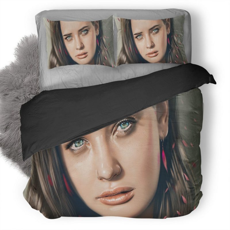 Katherine Langford Fan Art 4P Duvet Cover and Pillowcase Set Bedding Set Katherine Langford Fan Art 4P Duvet Cover and Pillowcase Set Bedding Set