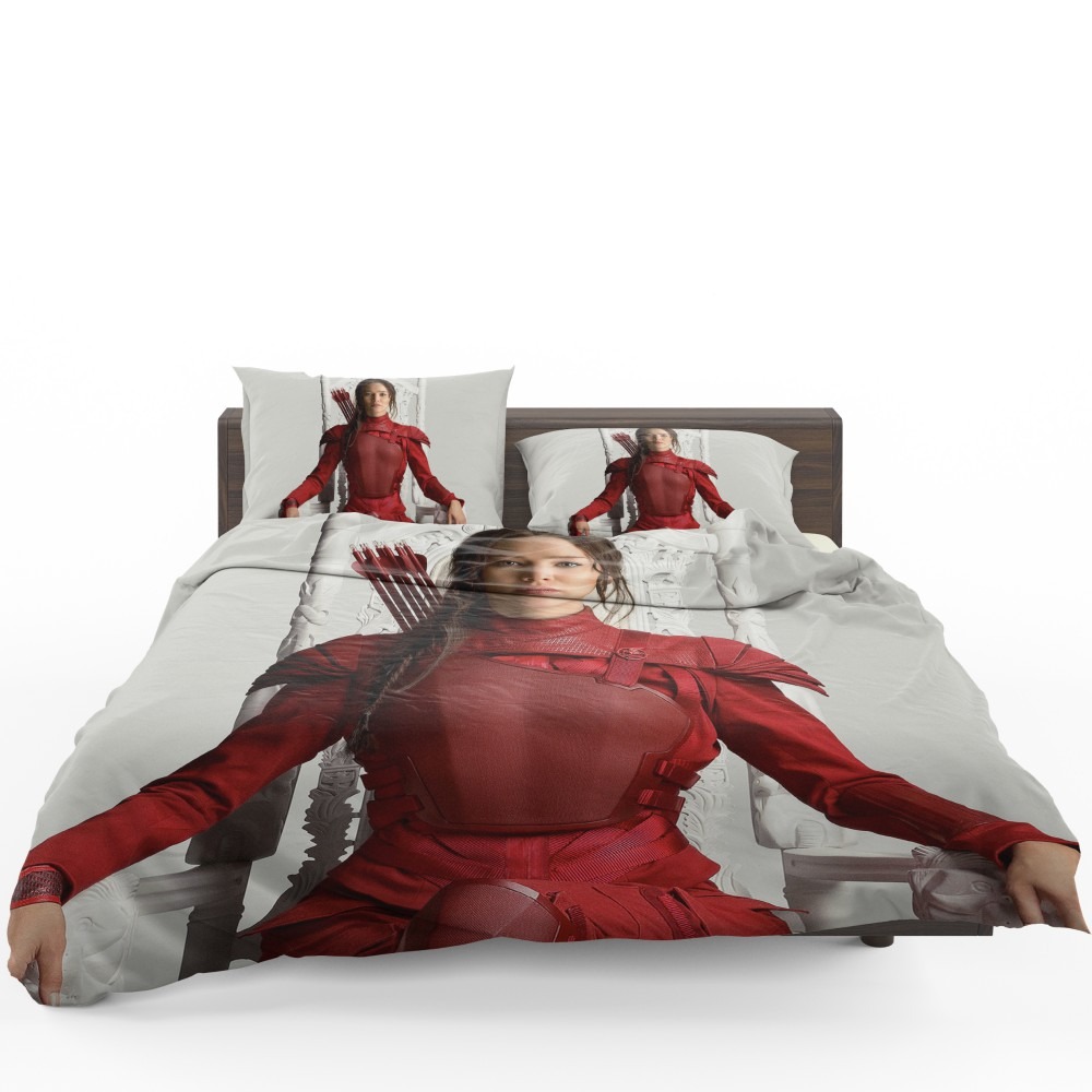 Katniss Everdeen Jennifer Lawrence in The Hunger Games Mockingjay Part 2 Movie Bedding Set Katniss Everdeen Jennifer Lawrence in The Hunger Games Mockingjay Part 2 Movie Bedding Set