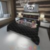 Keep The Snakes Away Unless They Gucci Black Pattern Quilt Bedding Set