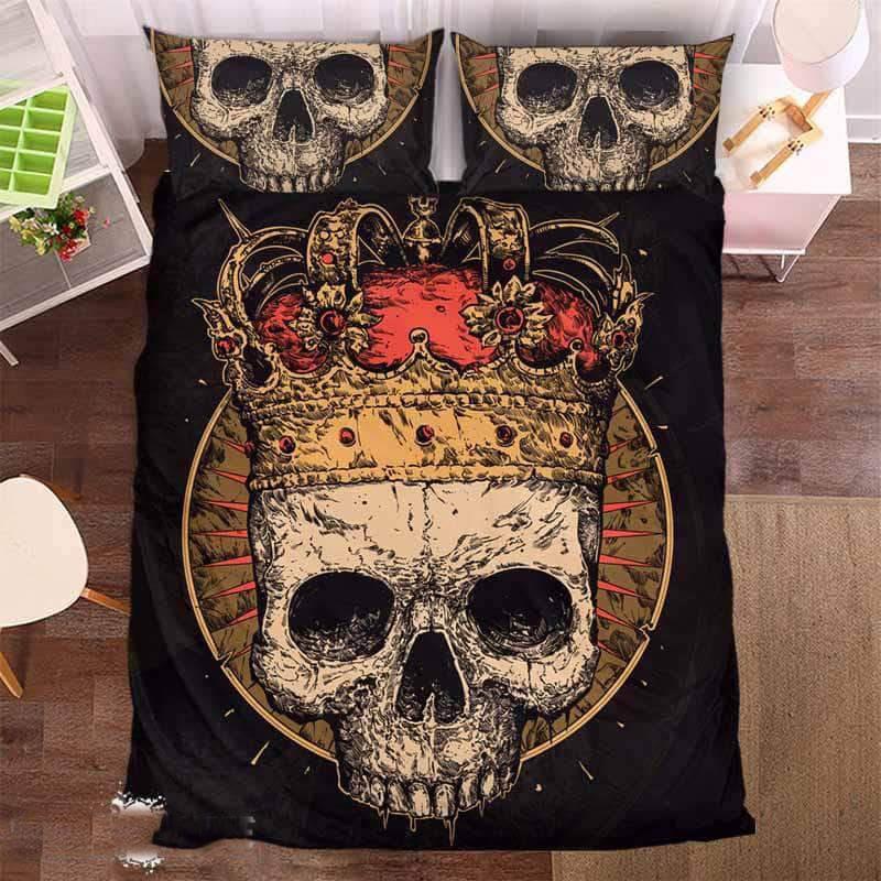 King And Rose Skull Duvet Cover and Pillowcase Set Bedding Set King And Rose Skull Duvet Cover and Pillowcase Set Bedding Set