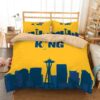 King Felix Seattle Mariners Duvet Cover and Pillowcase Set Bedding Set