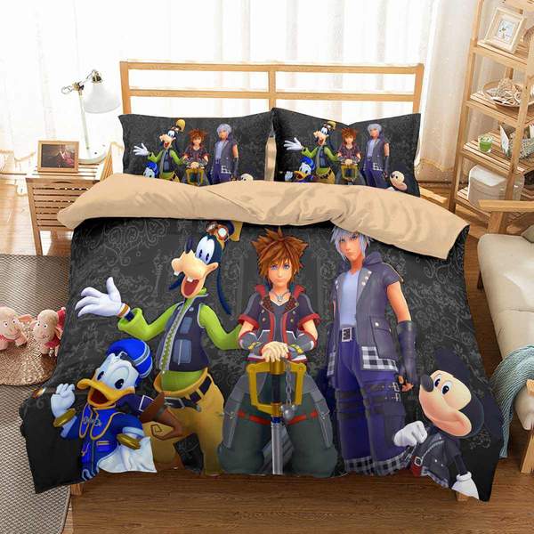 Kingdom Hearts 3 Duvet Cover and Pillowcase Set Bedding Set Kingdom Hearts 3 Duvet Cover and Pillowcase Set Bedding Set