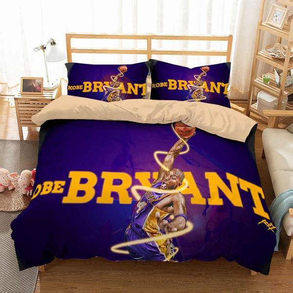 Kobe Bryant 3 Duvet Cover and Pillowcase Set Bedding Set Kobe Bryant 3 Duvet Cover and Pillowcase Set Bedding Set