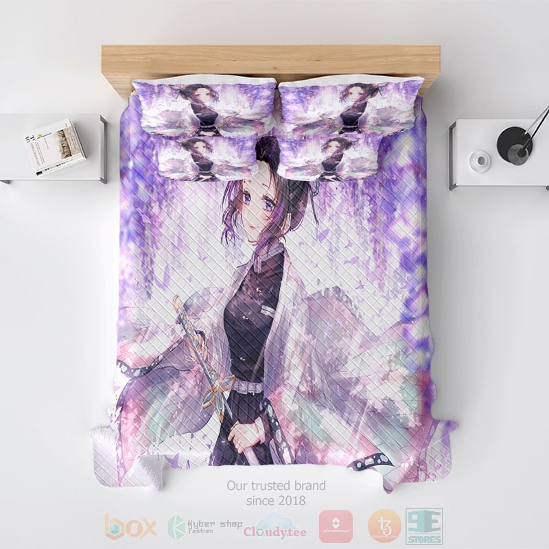Kochou Shinobu Empyrean Blend Butterfly Wings Demon Slayer Kimetsu No Yaiba Bedding Set Kochou Shinobu Empyrean Blend Butterfly Wings Demon Slayer Kimetsu No Yaiba Bedding Set