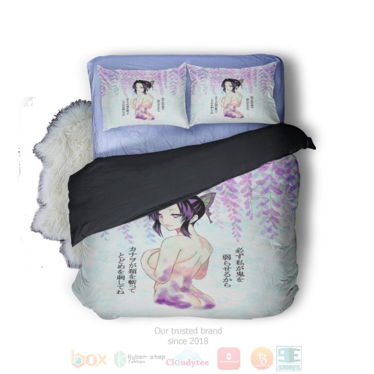 Kochou-Shinobu-Floral-Exotic-Art-Demon-Slayer-Kimetsu-No-Yaiba-Bedding-Set-2
