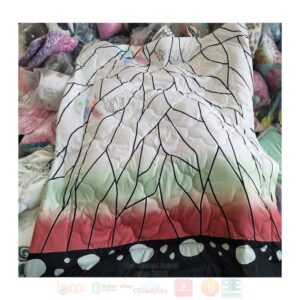 Kochou Shinobu Insect Pillar Butterfly Pattern Demon Slayer Kimetsu No Yaiba Bedding Set