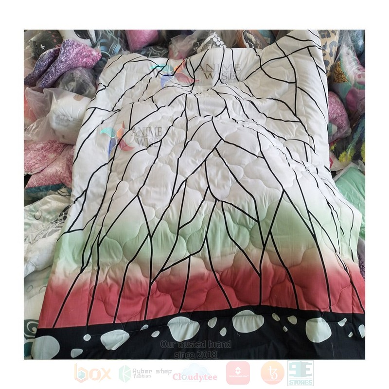 Kochou Shinobu Insect Pillar Butterfly Pattern Demon Slayer Kimetsu No Yaiba Bedding Set Kochou Shinobu Insect Pillar Butterfly Pattern Demon Slayer Kimetsu No Yaiba Bedding Set