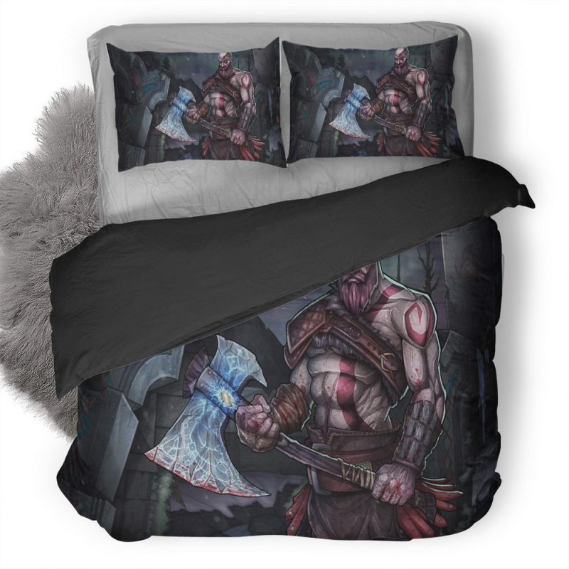 Kratos God Of War Artwork 6L Duvet Cover and Pillowcase Set Bedding Set Kratos God Of War Artwork 6L Duvet Cover and Pillowcase Set Bedding Set